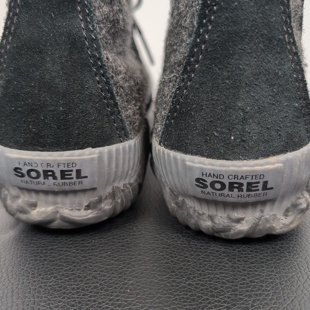 Sorel Out N About Plus LL3650 Black Wool Waterproof Duck Rain boots Size 7.5‎ - Picture 5 of 8